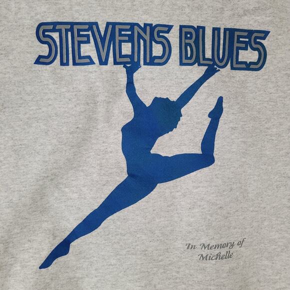 Vintage 1998 Santee Steven-Blues Sweatshirt Womens XL 26x27 Baggy Gray - Picture 10 of 14